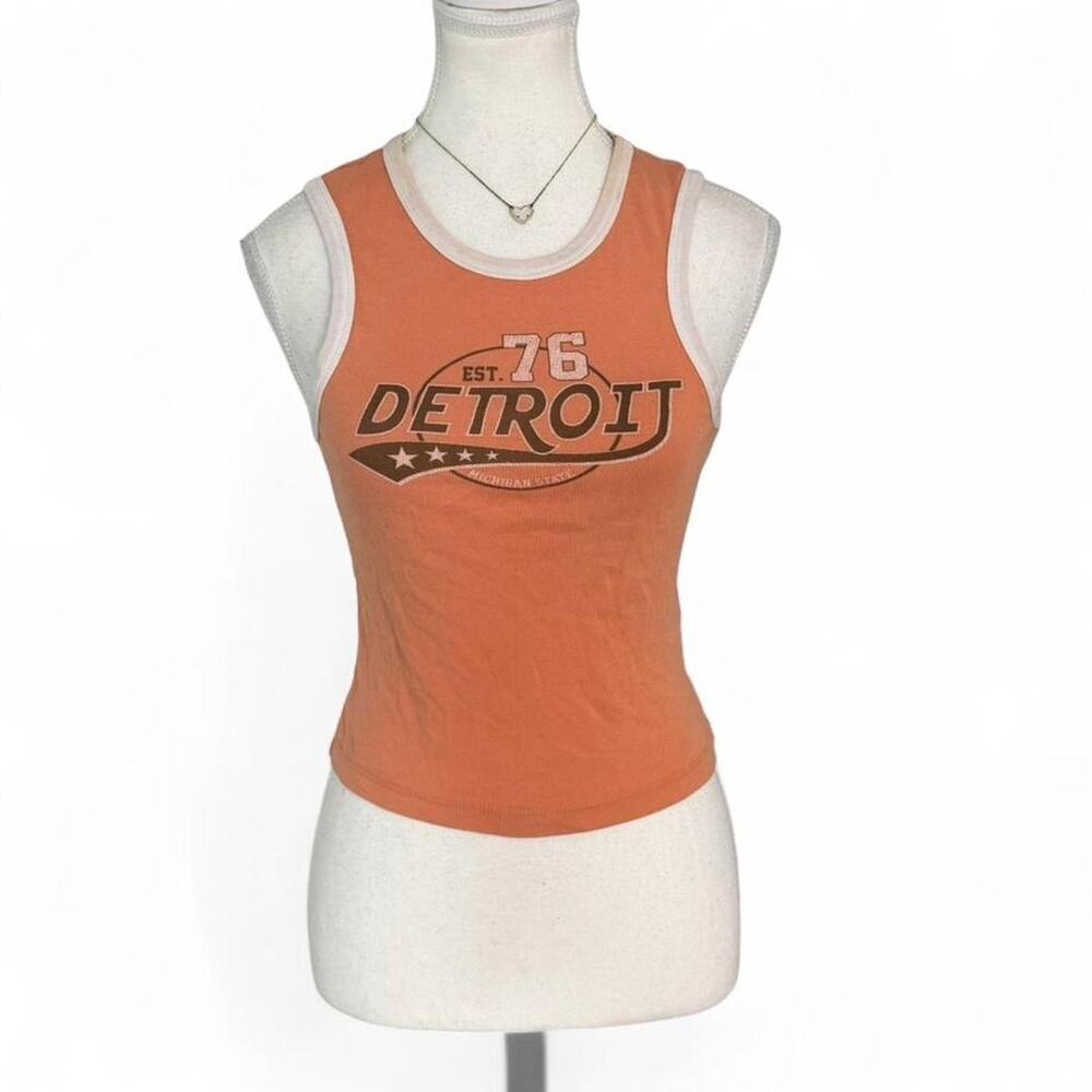Urban Outfitters orange Detroit tank top Size S cotton material